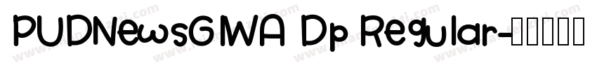 PUDNewsGIWA Dp Regular字体转换